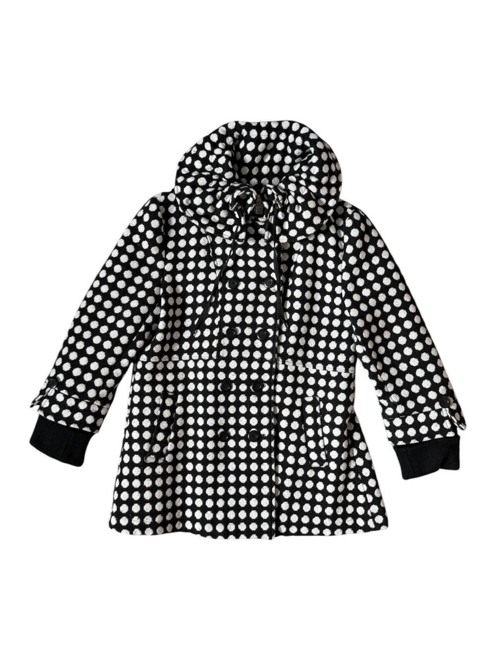 Vintage Y2K Polka Dot Heavy Peacoat
